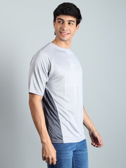 Men's Semi Oversize Fit Performance T-Shirt (Grey)
