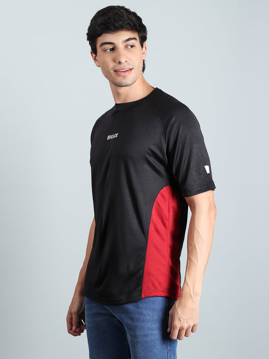 Men's Semi Oversize Fit Performance T-shirt combo pack - 2 (Black, Grey)
