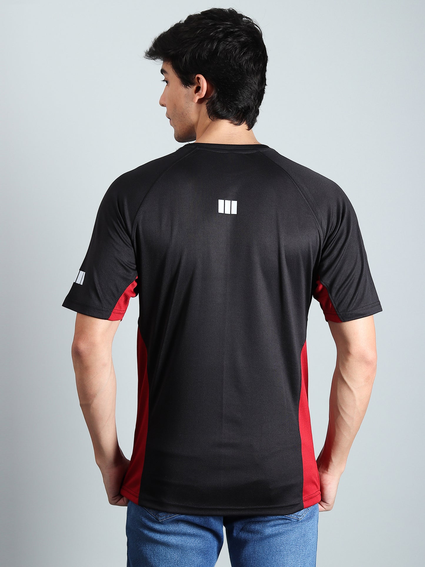 Men's Semi Oversize Fit Performance T-shirt combo pack - 2 (Black, Grey)