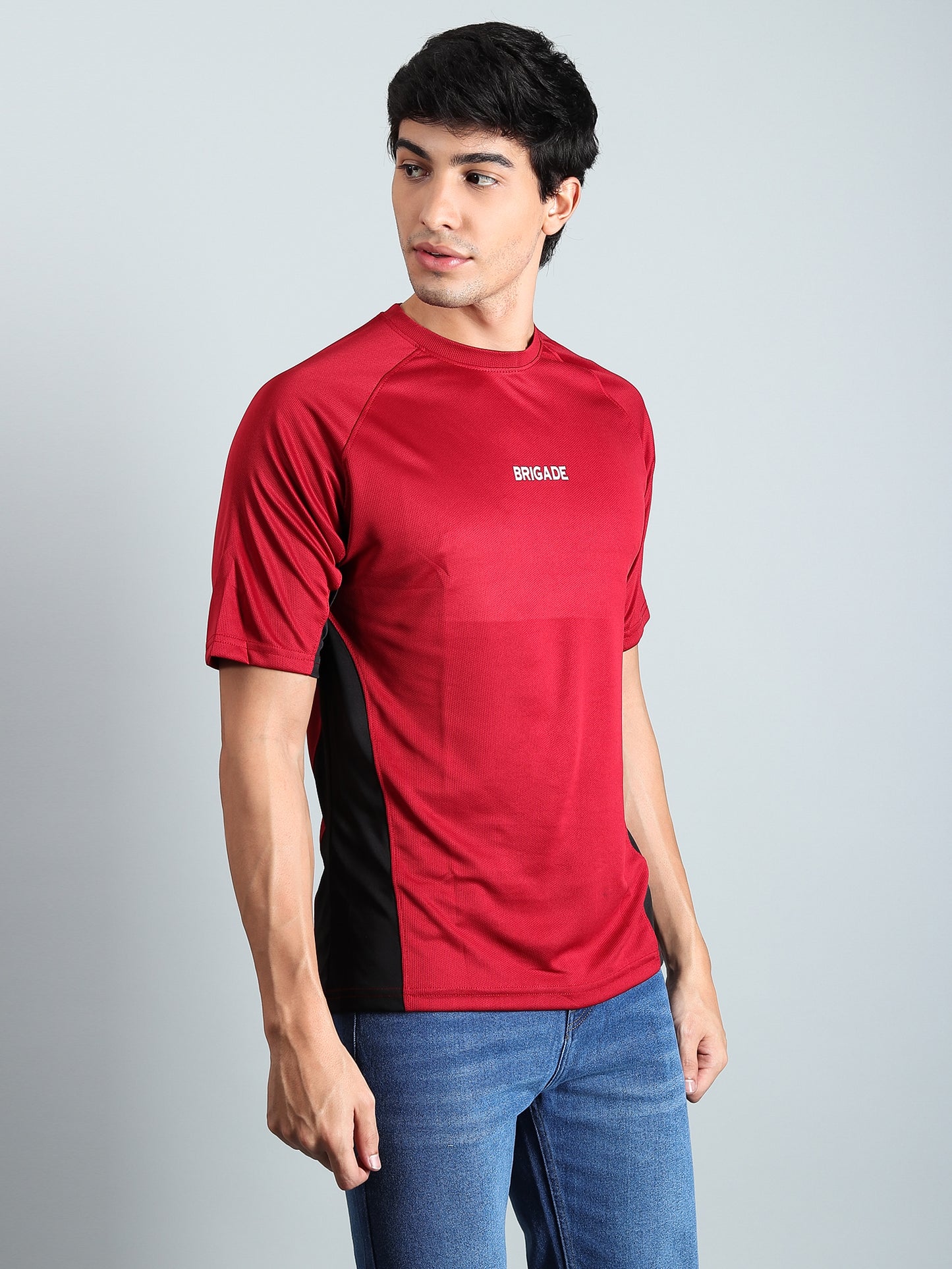 Men's Semi Oversize Fit Performance T-Shirt (RED)