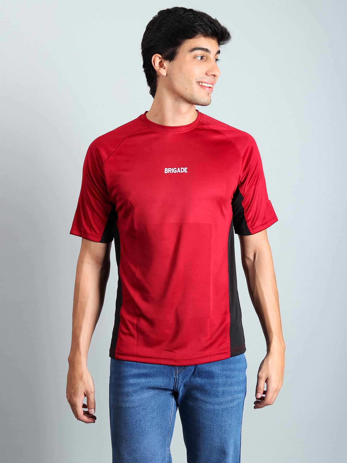 Men's Semi Oversize Fit Performance T-Shirt (RED)